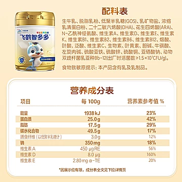 【飞鹤】智多多学生营养奶粉650g*2罐[15元优惠券]-寻折猪