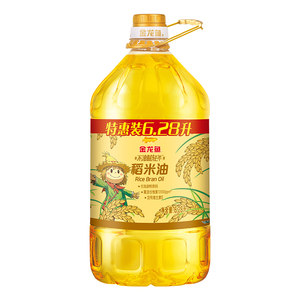金龙鱼不油腻轻年 稻米油6.28L*1桶 食用油