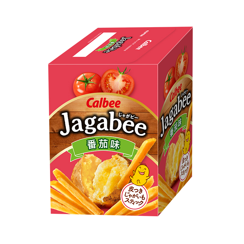 Calbee/卡乐比Jagabee番茄味薯条75g*1盒休闲零食品小吃 - 图3