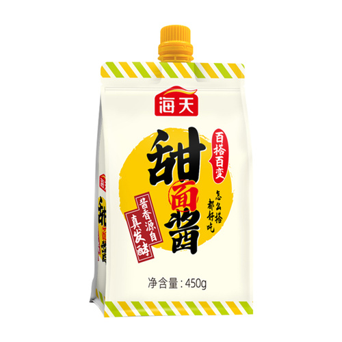 海天甜面酱450g×1袋百搭好酱拌饭拌面炒菜佐餐酱香浓郁东北大酱