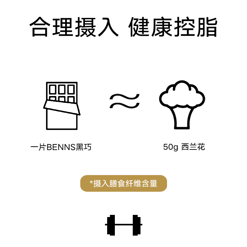 BENNS黑巧99.9%健身巧克力200g苦味逆天办公室休闲零食纯可可脂 - 图2