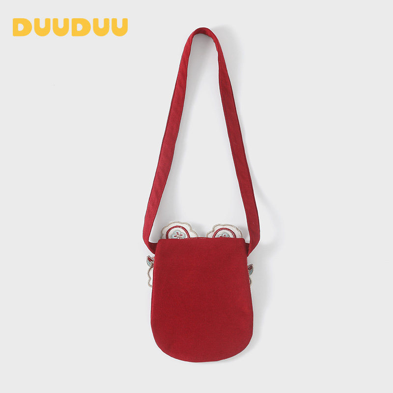 DUUDUU宝宝拜年包包新年醒狮红色红包包儿童过年零钱包婴儿压岁钱,淘宝优惠券,粉丝福利购,淘宝优惠卷