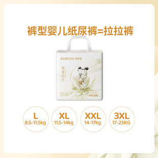 【23.8/包】巴布豆雪域极光拉拉裤箱装