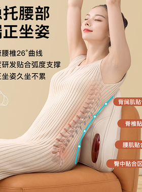腰背部多功能按摩靠垫