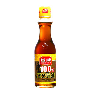 长康纯黑芝麻油200ml  厨房调味品火锅调料火锅料凉拌菜