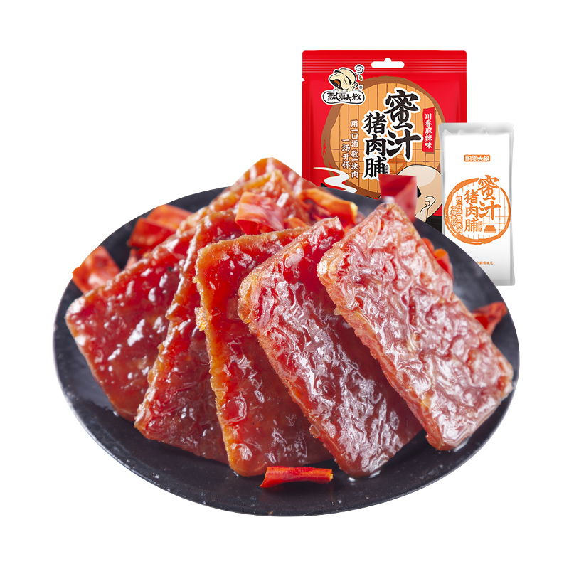 靖江特产肉干小吃休闲零食 2 100g 飘零大叔川香麻辣猪肉脯 靖江特产肉干小吃休闲零食 2 100g 飘零大叔川香麻辣猪肉脯