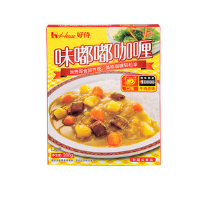 好侍味嘟嘟咖喱牛肉原味200克加热即食速食拌面拌饭日式咖喱酱