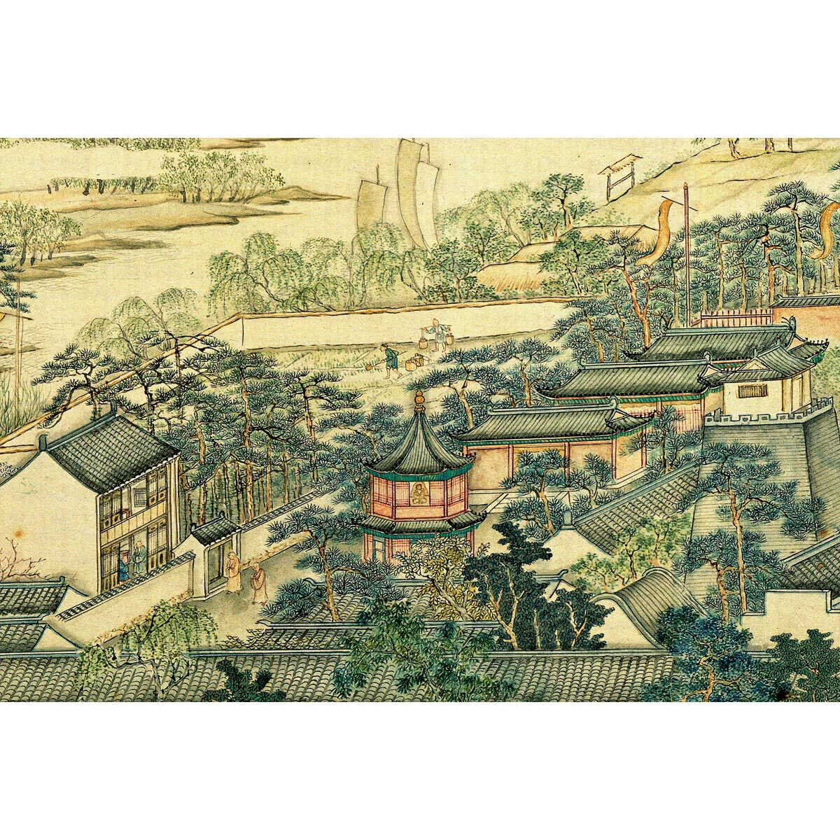 米开朗拼图进口纸质盛世滋生图-姑苏繁华图之状元及第 益智礼物