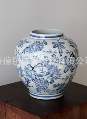 景德镇陶瓷青花瓷花瓶釉里红礼物