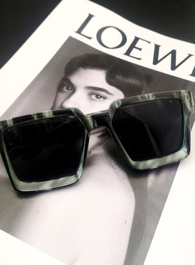 大框方形明星同款男美式复古眼镜