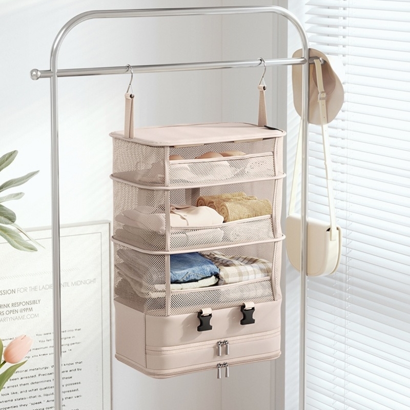 日系衣服旅行箱收纳袋出差多层挂袋便携式多功能可折叠压缩包神器 - 图3