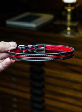 手工进口真皮牛皮choker项圈颈圈定制制作luling