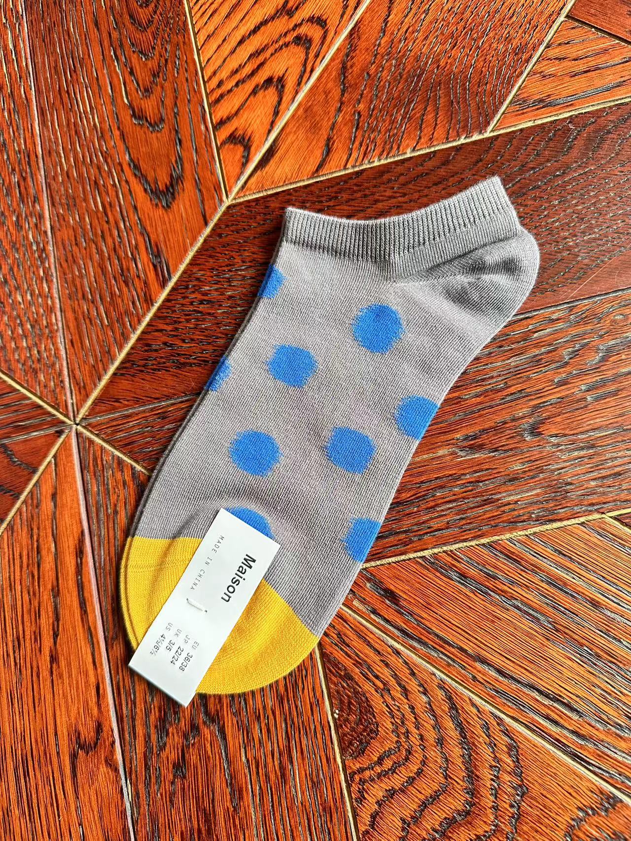 【三双包邮！】正！自留n双！法国设计师超舒适彩条拼色棉袜船袜 - 图2