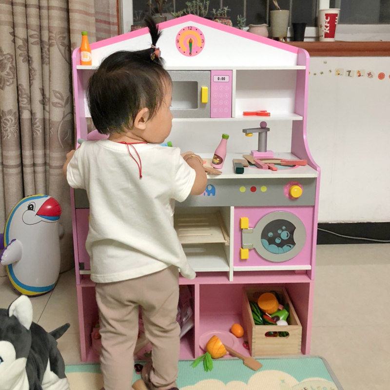 木制厨房儿童过家家做饭女孩岁玩具 卡贝奇家居过家家玩具