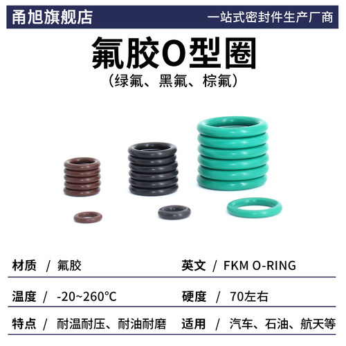 绿色氟胶O型密封圈外径4-30-60*线径1.5mm耐油耐磨耐压耐温耐腐蚀 - 图0