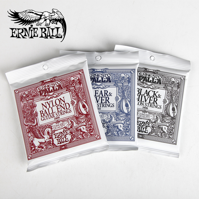 Ernie Ball Ernesto Palla 2409 2406 2403镀银尼龙古典吉他琴弦 - 图3