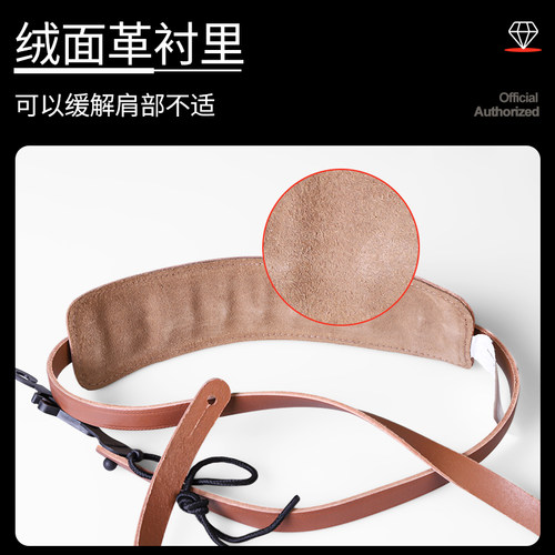 加拿大产Fender芬达吉他背带复古英伦摇滚风格垫肩减重皮质肩带 - 图2