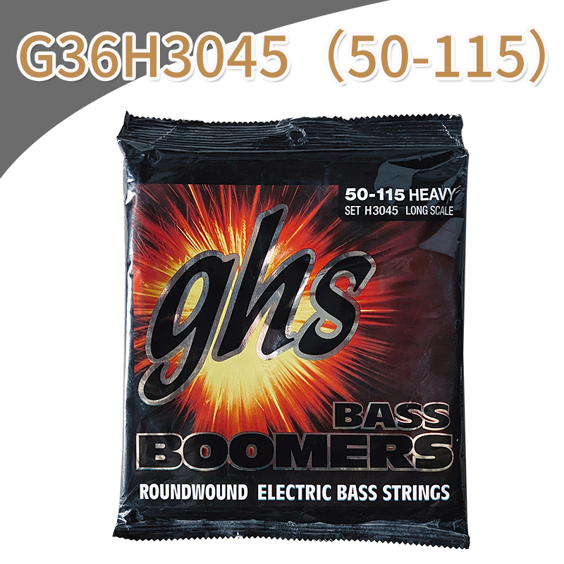 美产GHS电贝斯弦 BOOMERS四弦五弦 4 5贝司琴弦Bass一套装45-105-图0