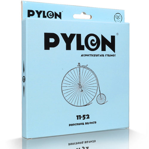 派林 PYLON 1602 镀膜弦 6角芯 磷铜民谣吉他弦 琴弦 木吉他弦 - 图1