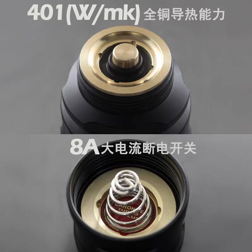 霸光26650强光充电式T6L2军工家用远射超亮3C黄光LED手电筒A8x960 - 图1