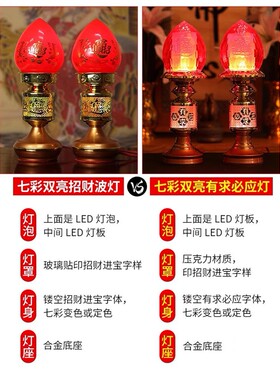 财神爷专用供灯家用led供