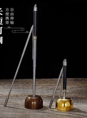 博能堂铜制台湾木柄引磬