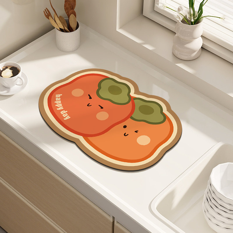 家用厨房台面沥水垫硅藻泥吸水垫水池杯垫子隔热餐垫桌面碗垫可爱,淘宝优惠券,粉丝福利购,淘宝优惠卷
