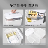 Коробка для хранения для маникюра, настольный вместительный и большой лак для ногтей