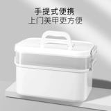 Коробка для хранения для маникюра, настольный вместительный и большой лак для ногтей