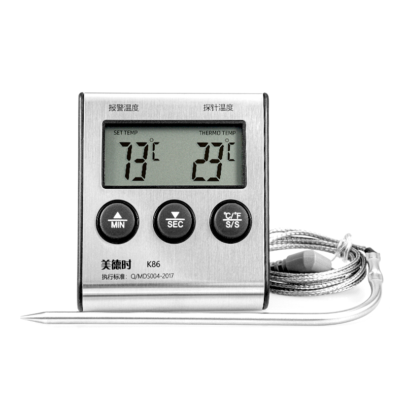 Meadows electronic oven thermometer baking precision high temperature resistant food kitchen oil temperature measuring instrument probe type