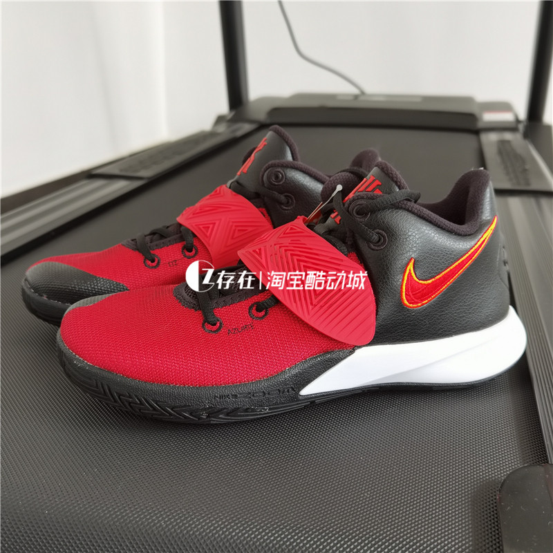 耐克/Nike KYRIE FLYTRAP3 GS欧文3黑红实战缓震篮球鞋BQ5620-005 - 图0