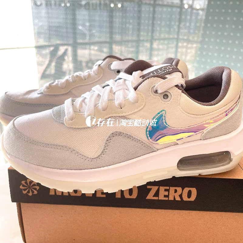 Nike/耐克 Air Max Motif 女子复古气垫减震休闲跑步鞋DH9388-101 - 图1