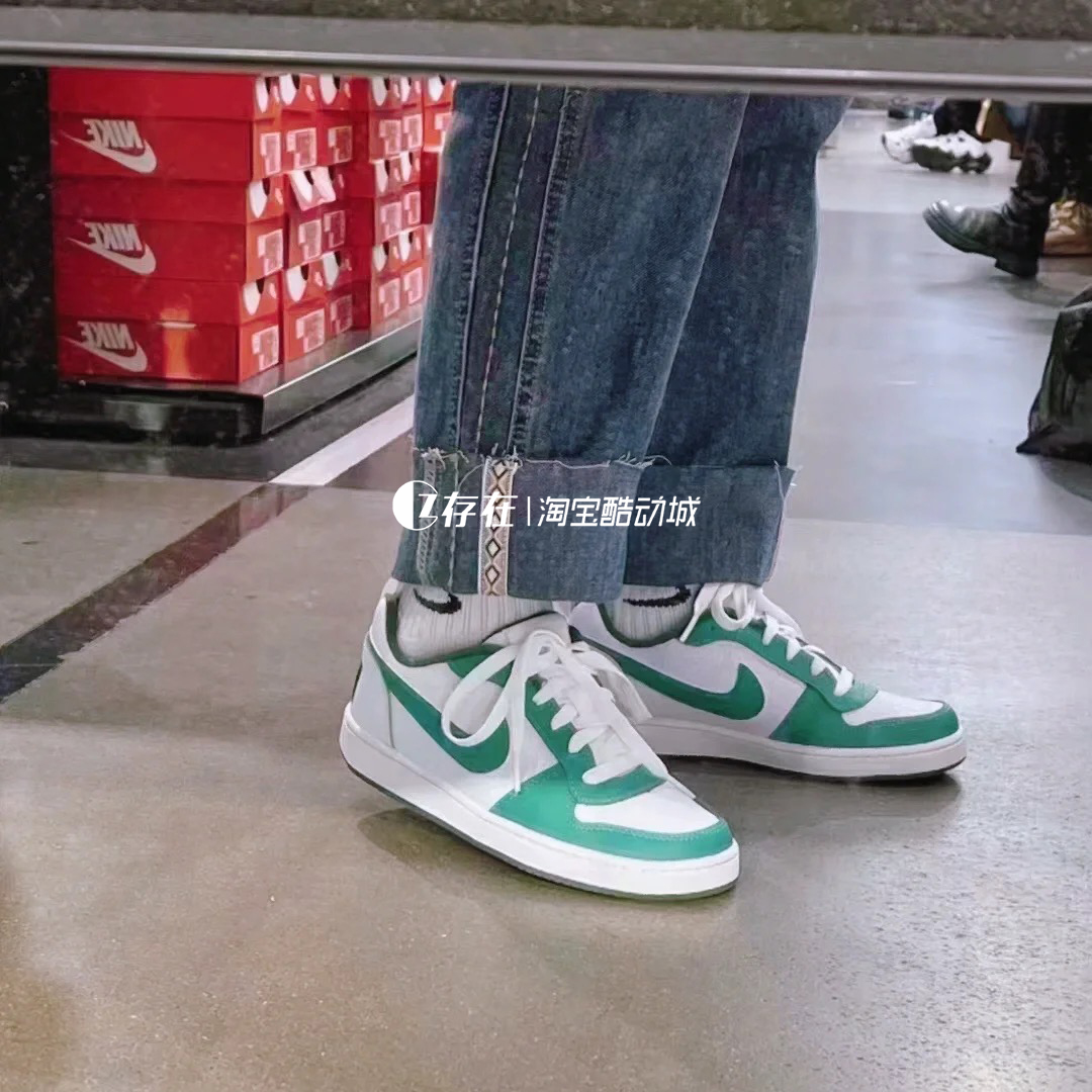 Nike CourtBorough女子低帮复古空军休闲小白鞋板鞋839985 DQ5354 - 图1