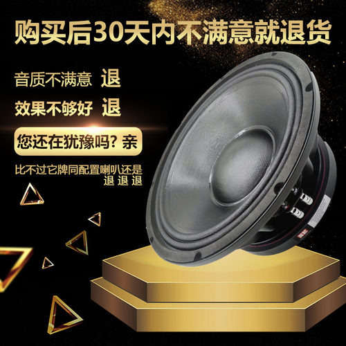 正品雷顿12寸大功率低音喇叭220磁100芯重中低音全频舞台婚庆KTV - 图0