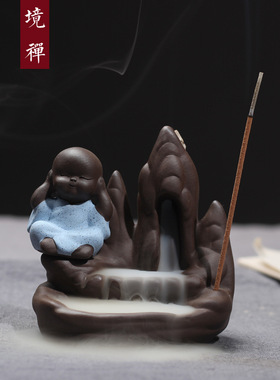 创意小沙弥紫砂佛堂工艺