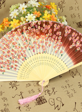 古典汉服随身便携折扇旗袍舞蹈扇