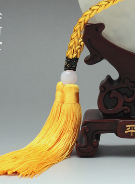 天然玉石平安扣摆件招财客厅酒柜