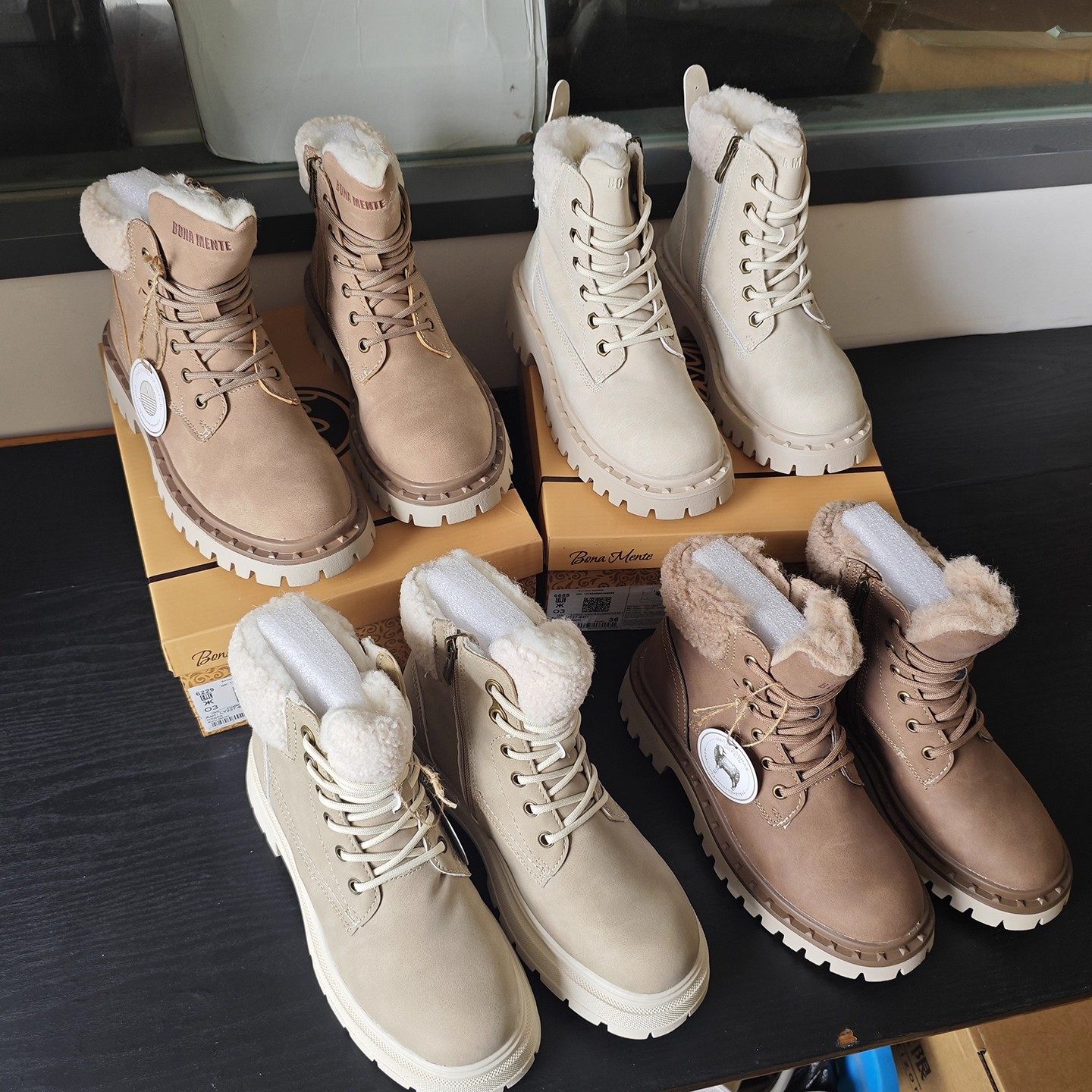 出口俄罗斯单加绒马丁靴冬季保暖羊毛内胆厚底系带工装靴防滑棉靴,淘宝优惠券,粉丝福利购,淘宝优惠卷