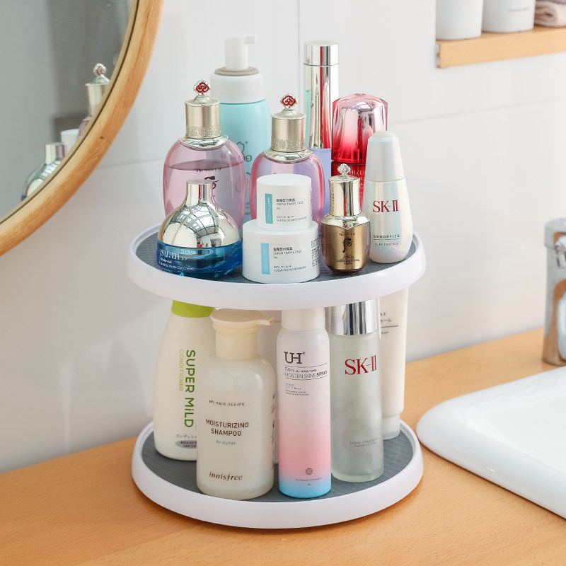 厨房调料架可旋转台面双层调料置物架调味品架佐料调料瓶盘收纳盒,淘宝优惠券,粉丝福利购,淘宝优惠卷