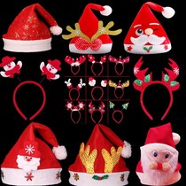 Christmas Old Man Hat Pet Adult Young Children Deer Corner Festival Decorate Snowman Beard Cap Event Performance Props
