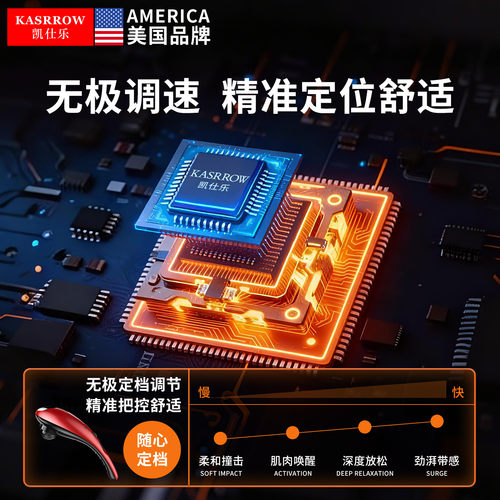 美国凯仕乐颈椎按摩器背部腰部小海豚震动手持式电动肩颈按摩仪 - 图2