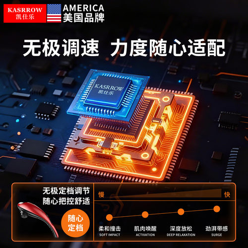 美国凯仕乐颈椎按摩器背部腰部小海豚震动手持式电动肩颈按摩仪 - 图2