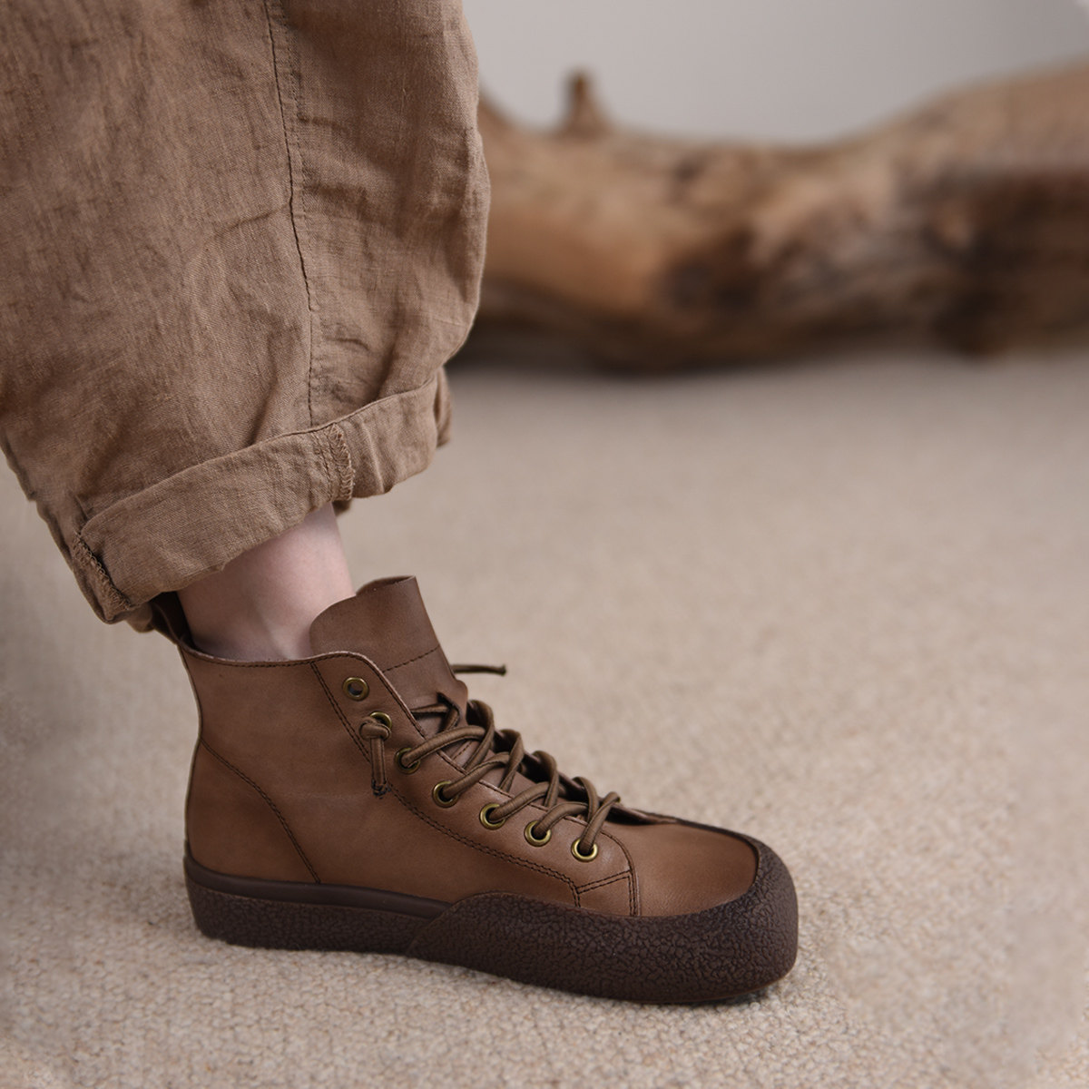 artmu阿木厚底马丁靴休闲复古靴子 artmu马丁靴