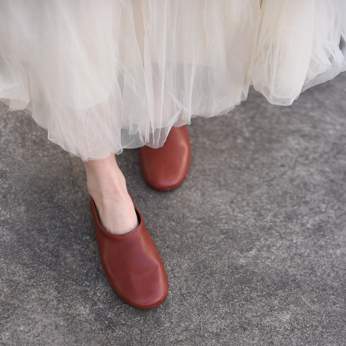 Artmu阿木原创真皮一脚蹬懒人乐福鞋红色平底单鞋女2026春季新款,淘宝优惠券,粉丝福利购,淘宝优惠卷