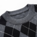 2019 mùa thu và mùa đông mới áo len cashmere dày nam jacquard kim cương lưới mẫu áo len áo len giản dị áo len nam - Áo len Cashmere sơ mi nam đẹp Áo len Cashmere