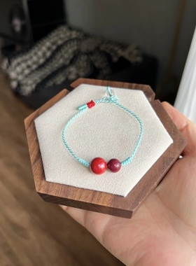 高含量朱砂手链手串男款情侣礼物送女友闺蜜「福禄」高含量朱砂