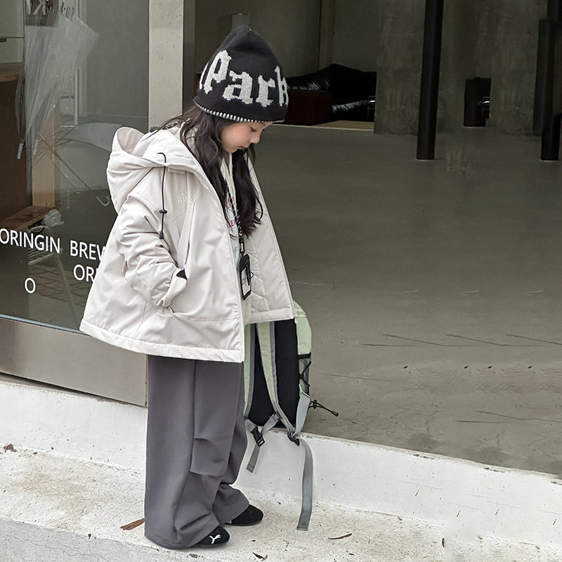 儿童冬季户外冲锋衣中大童防水防污连帽棉服男女童夹棉棉衣外套新,淘宝优惠券,粉丝福利购,淘宝优惠卷