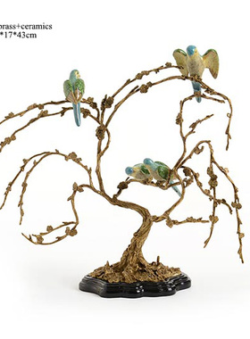 烛台陶瓷配铜美式客厅玄关壁炉