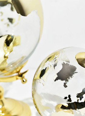 美式风水晶样板房别墅会所地球仪