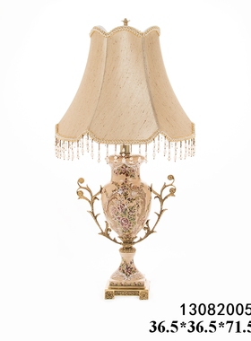 陶瓷客厅田园风摆件别墅会所台灯